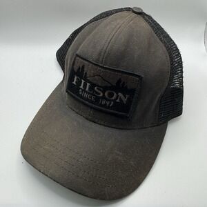 CC Filson Black‎ Patch Logo Hat Strap back Outdoors Workwear FAIR